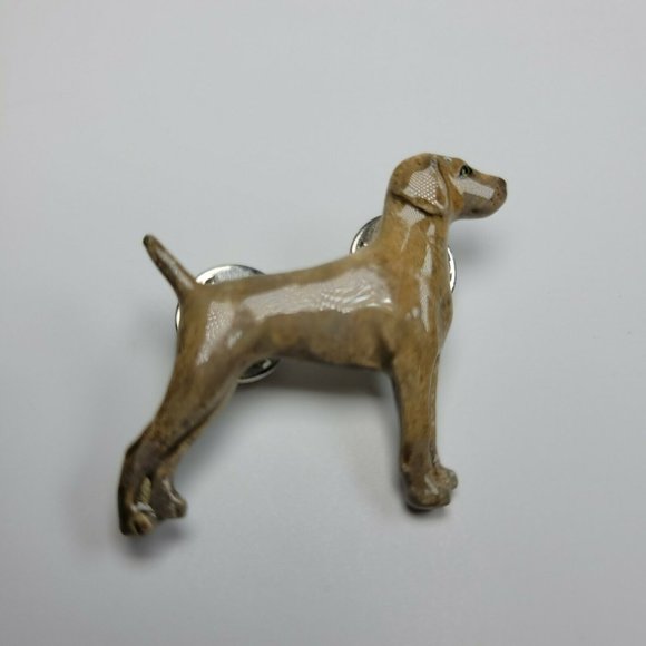 GG Harris Pewter Lapel Pin Lot of 2 Dogs 450, 451A Vintage Tie Hat Pinback Puppy - Picture 3 of 6